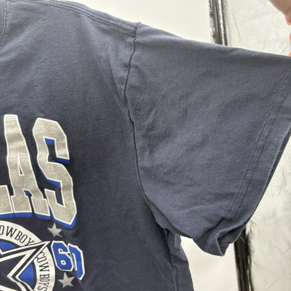 Vintage Glitter Dallas Cowboys Shirt Mens Medium Blue 90s Football NFL USA - Picture 5 of 5